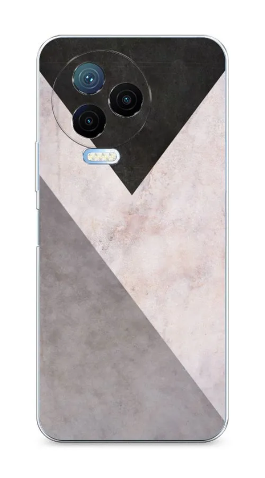 

Силиконовый чехол Awog "Геометричный мрамор" для Infinix Note 12 Pro 4G, Серый, 3102250-3