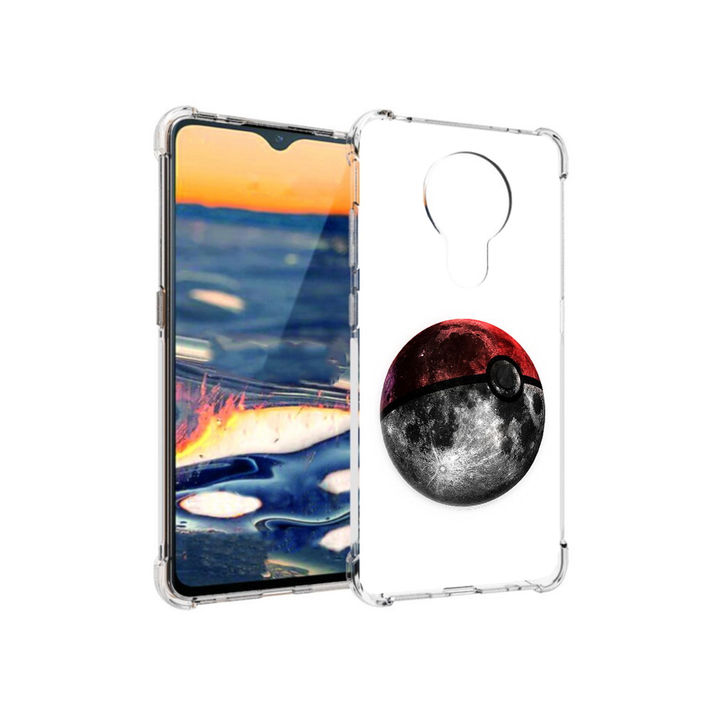 

Чехол MyPads Tocco для Nokia 5.3 планета покебол (PT227052.106.543), Прозрачный, Tocco