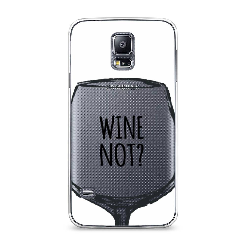 

Чехол на Samsung Galaxy S5 "Wine not white", Белый, 24150-6
