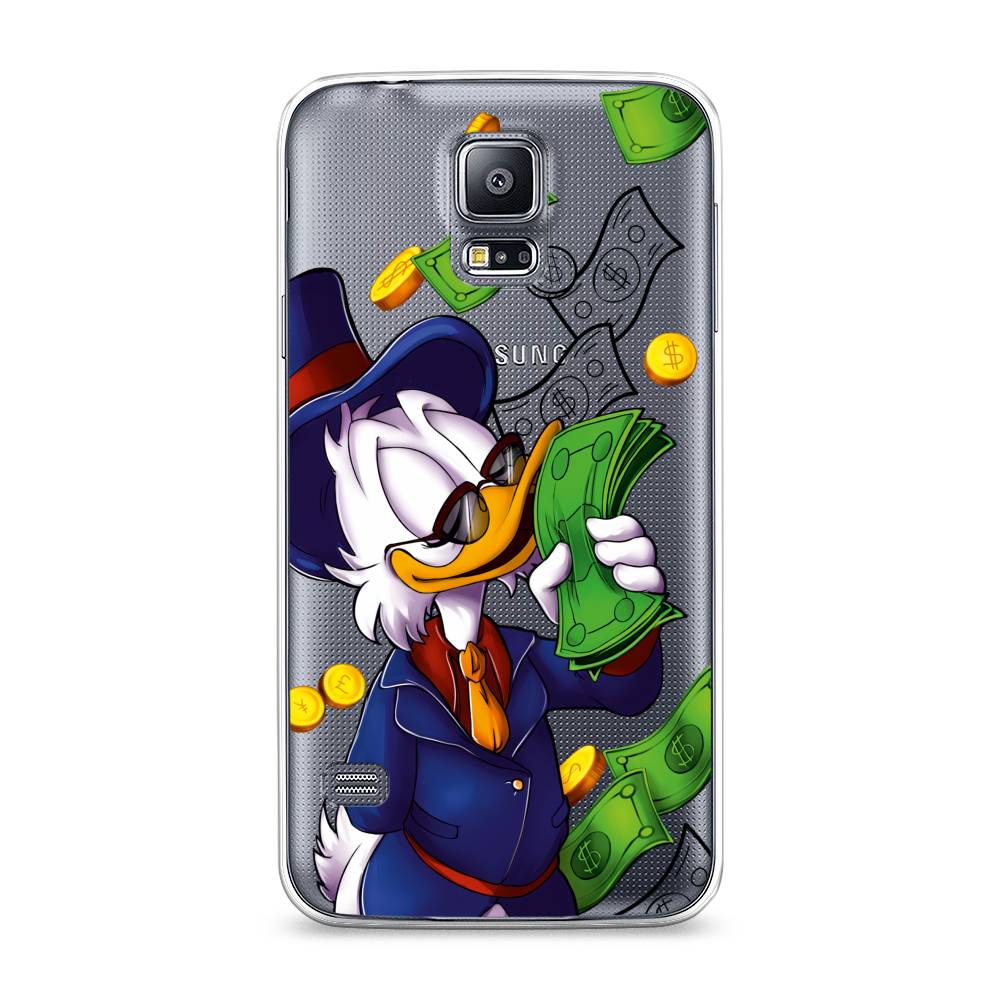 

Чехол на Samsung Galaxy S5 "Scrooge McDuck with Money", Синий;зеленый;белый, 24150-6