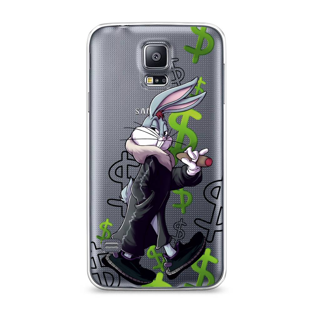 

Чехол на Samsung Galaxy S5 "Rich Bugs Bunny", Зеленый;черный;голубой, 24150-6