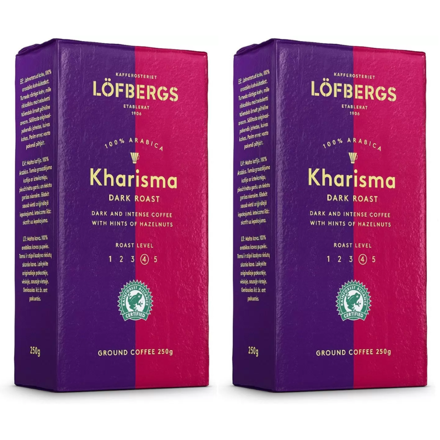 Кофе молотый Lofbergs Kharisma, 250 г * 2 шт