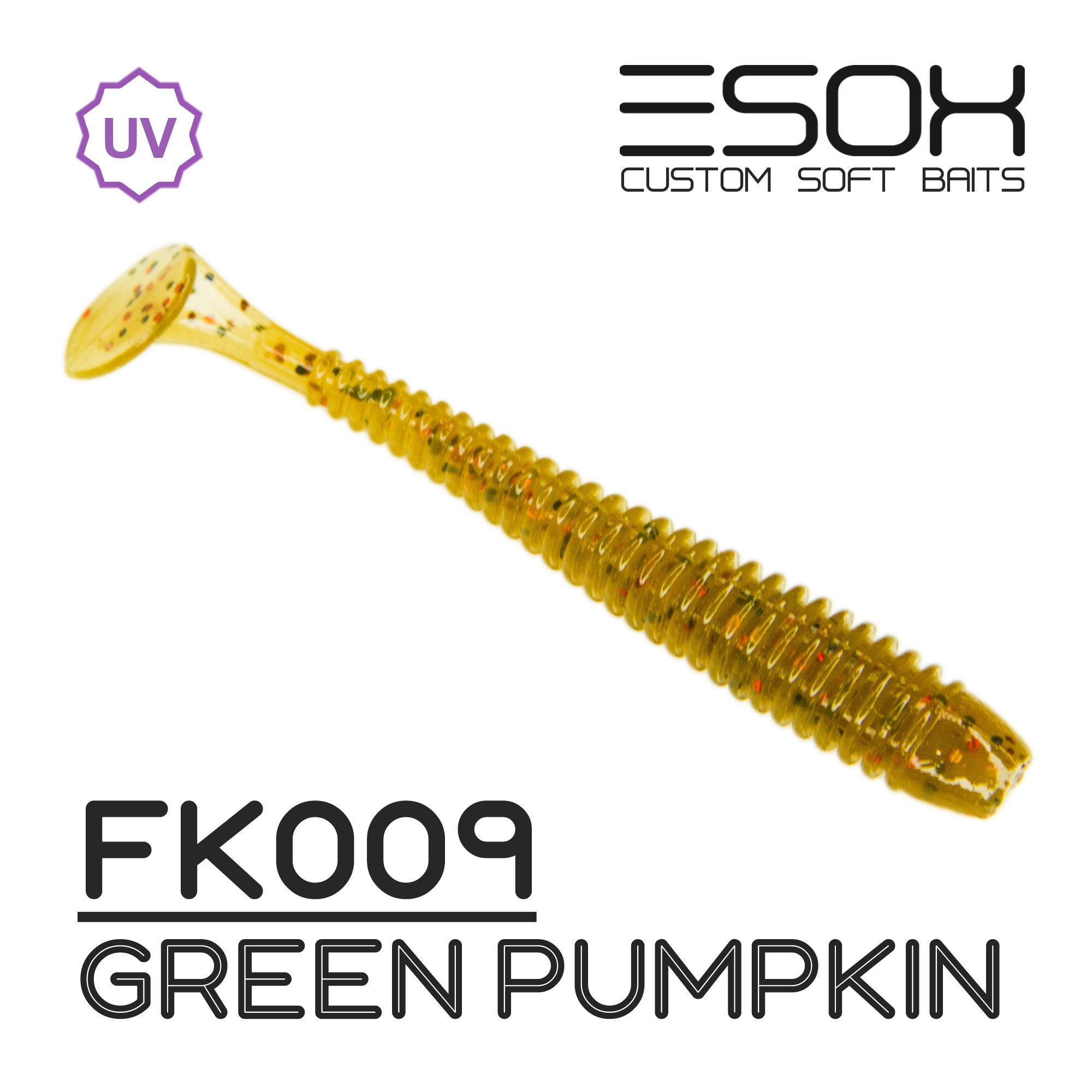 

Силиконовая приманка Esox Swinky 53 мм цвет FK009 Green Pumpkin 10 шт, Swinky