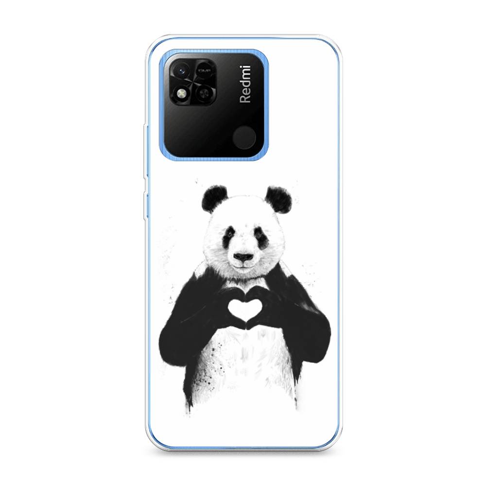 

Чехол Awog на Xiaomi Redmi 10A "Панда love", Разноцветный, 313950-10