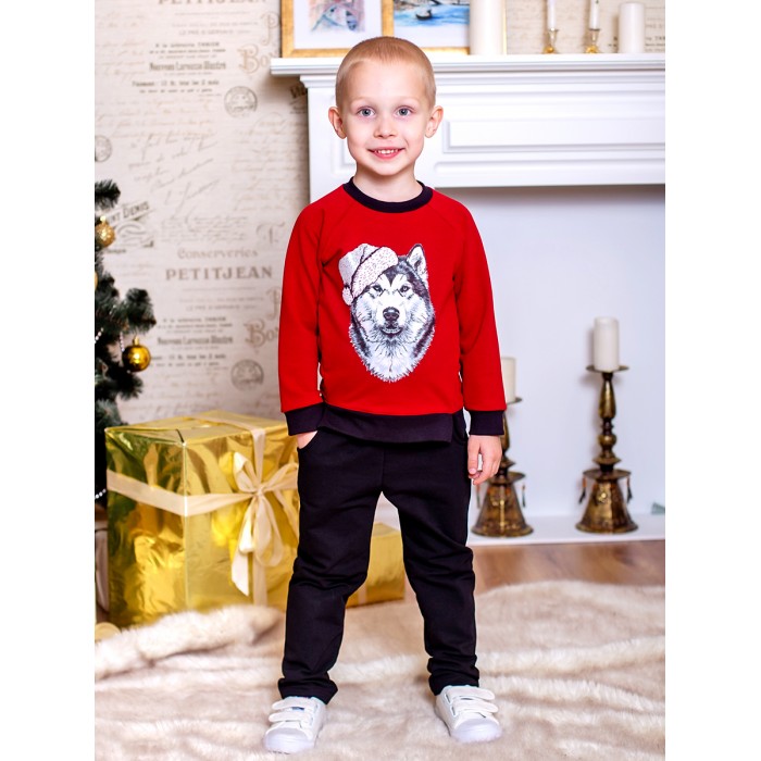 Костюм повседневный детский Дашенька 821019, темно-красный, черный, 104 дашенька костюм трикотажный для мальчика