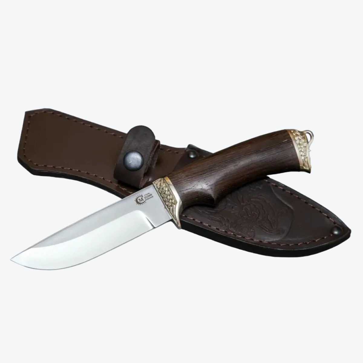 Нож Мастерская Семина Егерь сталь Х12МФ рукоять венге 6480₽