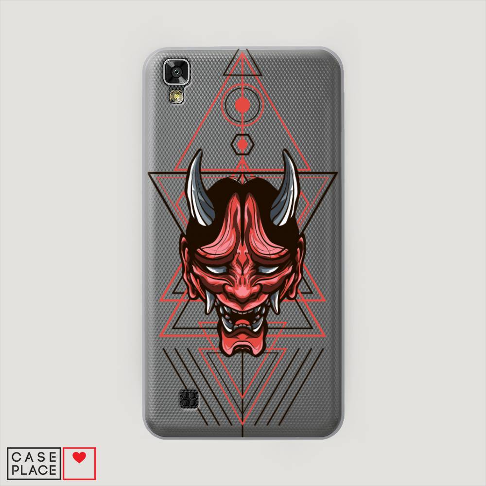 

Чехол на LG X Power (K220DS) "Hanya Oni mask", Серый;красный;черный, 82350-4