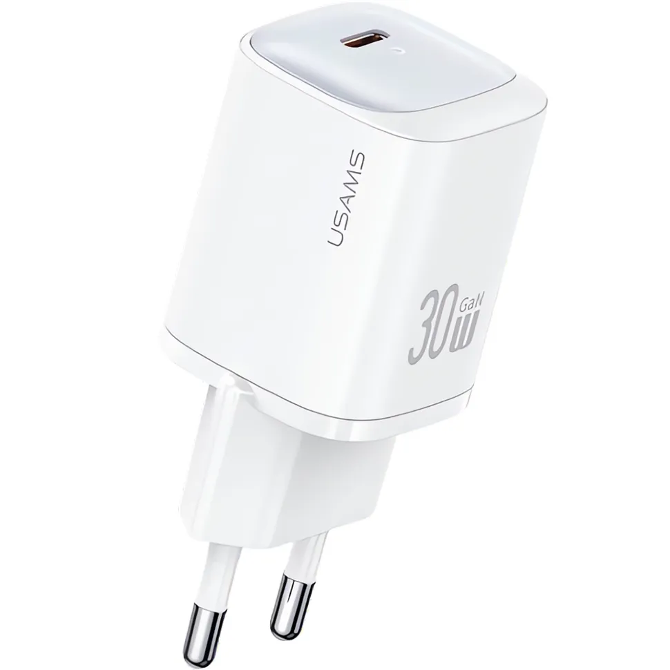 

Сетевое зарядное устройство Usams CC251 30W GaN Белый, CC251