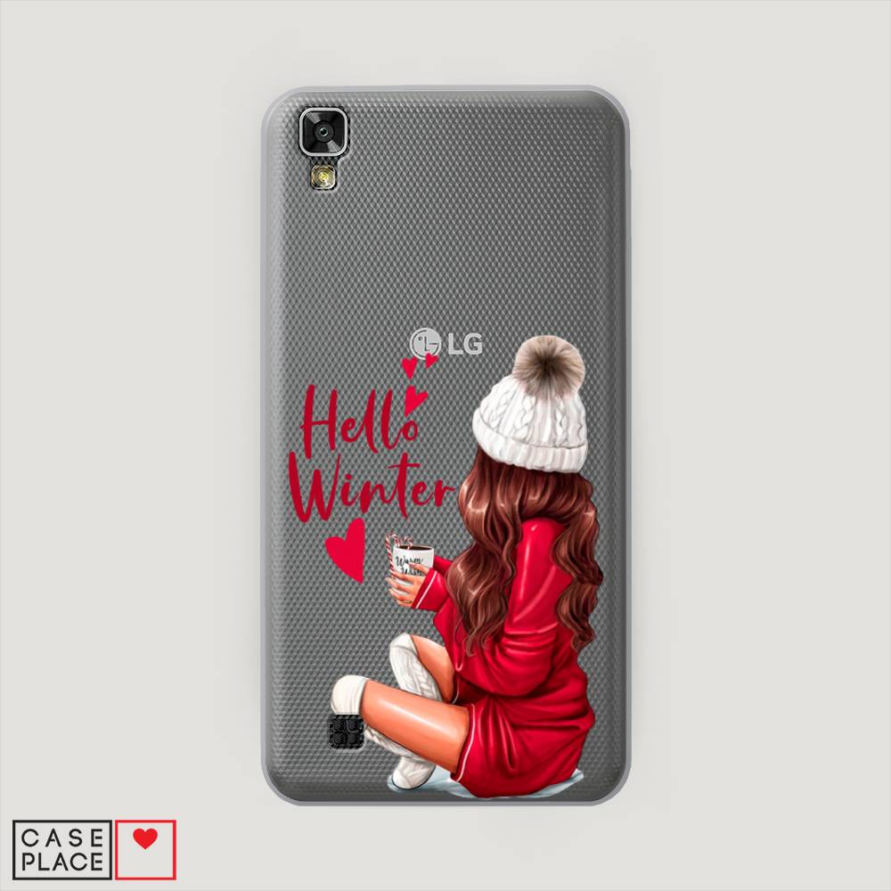 

Чехол на LG X Power (K220DS) "Hello winter", Красный;белый;коричневый, 82350-5