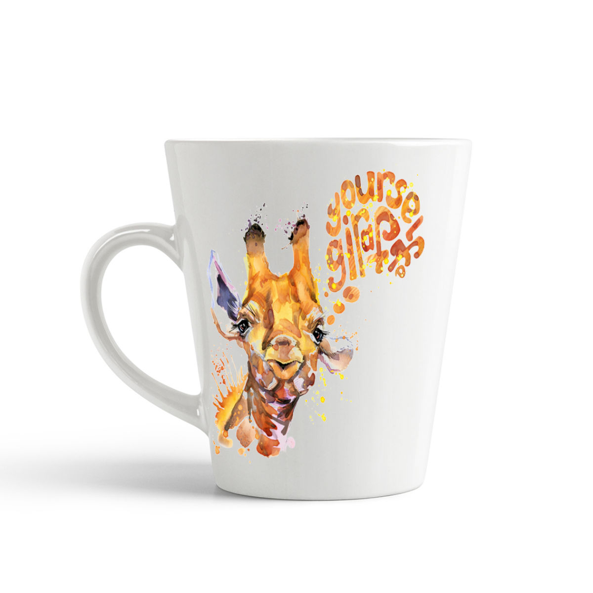 

Кружка-латте CoolPodarok Краски Your self giraph Жираф