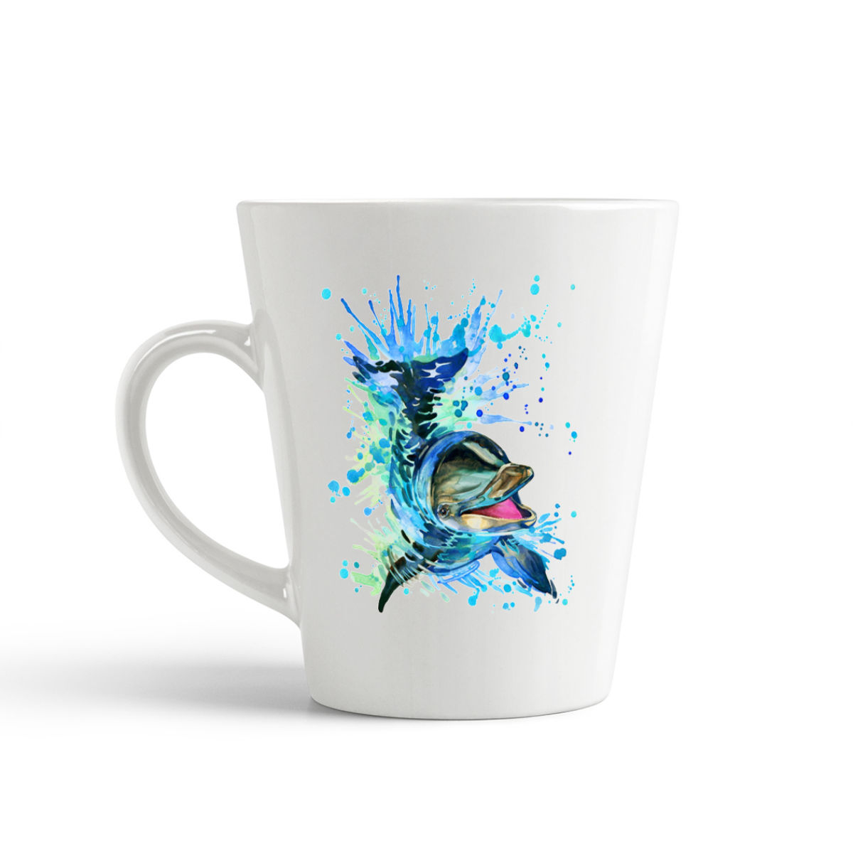 

Кружка-латте CoolPodarok Краски Дельфин