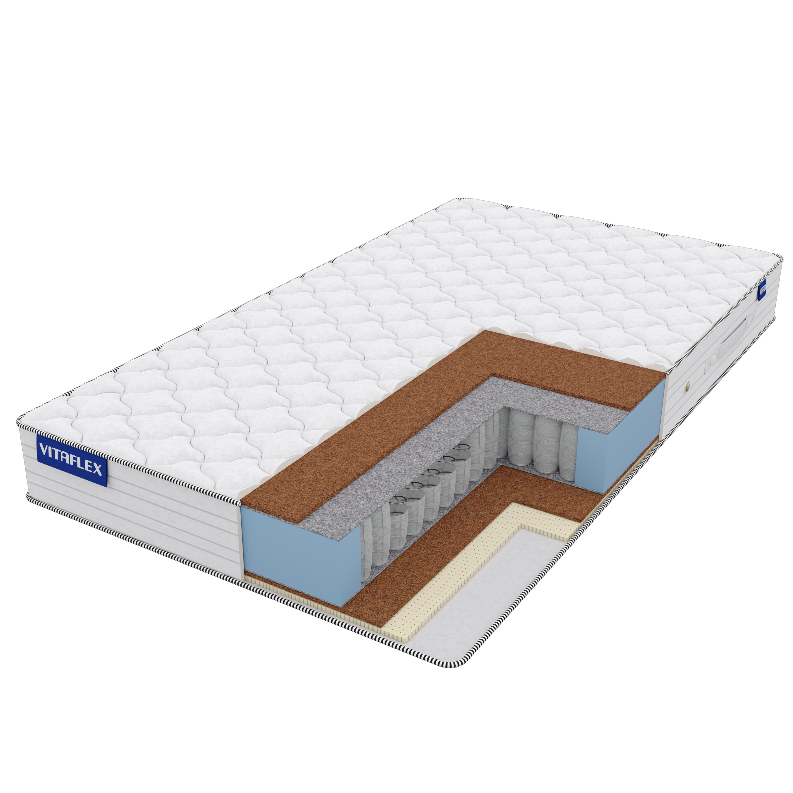 

Матрас Vitaflex Simple Hard-Middle 195х190, Белый, Hard-Middle