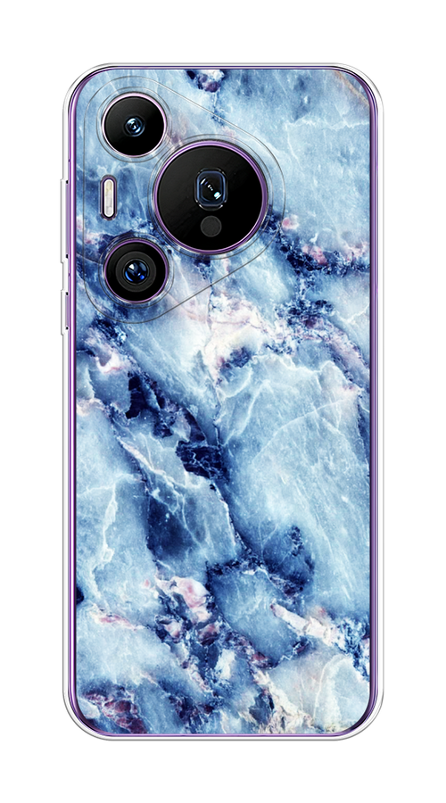 

Чехол на Huawei Pura 70 Pro/70 Pro Plus "Мрамор с синими прожилками", Синий, 6124450-1
