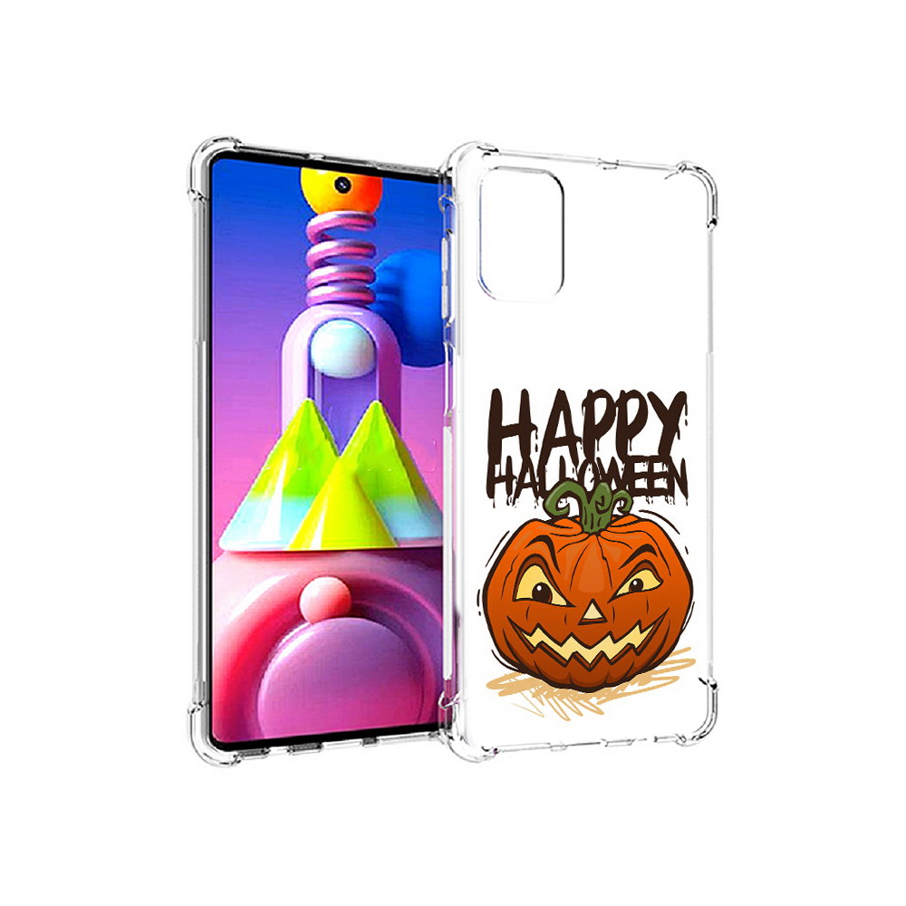 

Чехол MyPads Tocco для Samsung Galaxy M51 Хэллоуин счастливый (PT156838.490.195), Прозрачный, Tocco