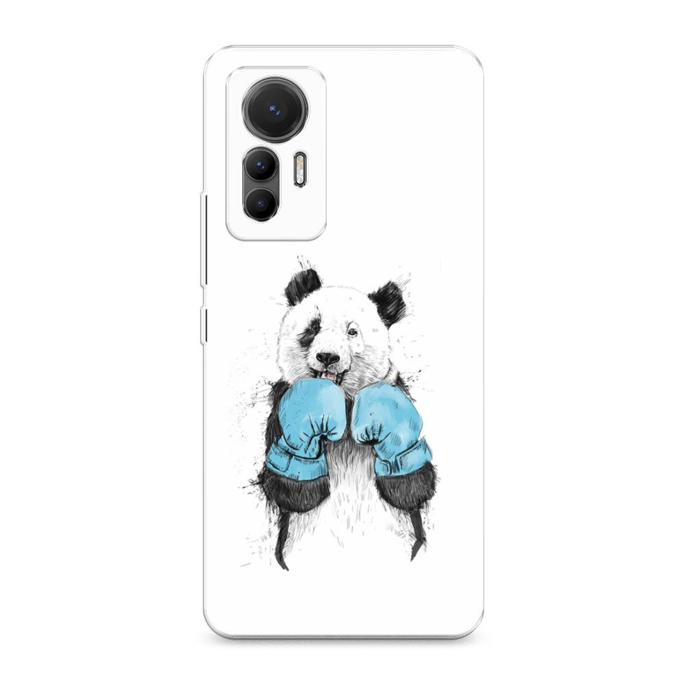 

Чехол для Xiaomi 12 Lite "Панда боксер", Голубой;белый;серый, 315050-1