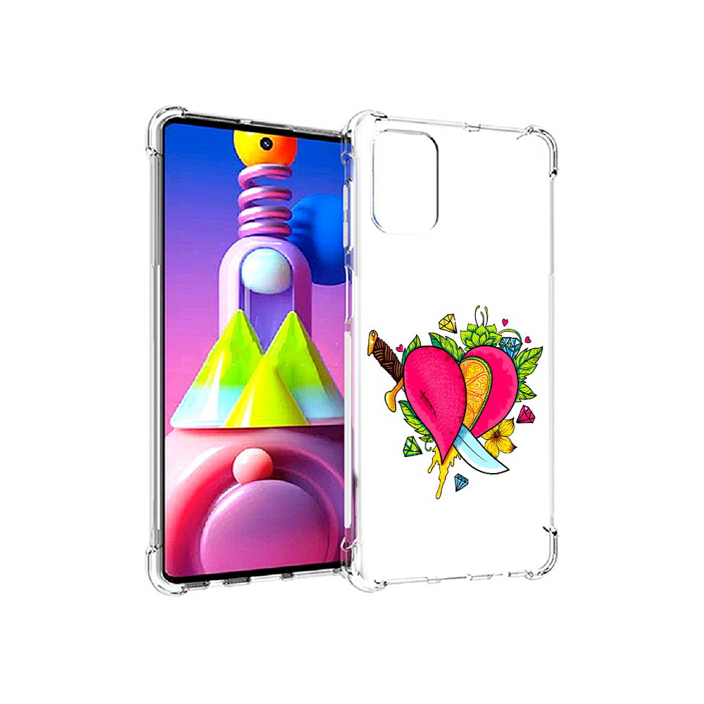 

Чехол MyPads Tocco для Samsung Galaxy M51 Фруктовое сердце (PT156838.490.188), Прозрачный, Tocco