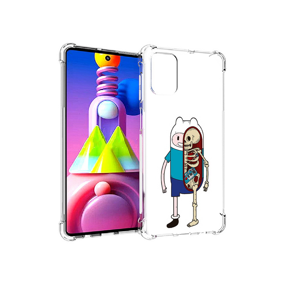 

Чехол MyPads Tocco для Samsung Galaxy M51 Финн скелет (PT156838.490.187), Прозрачный, Tocco