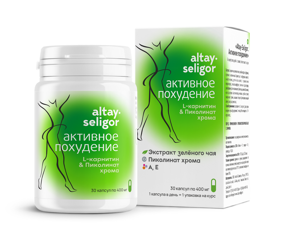 

Пищевая добавка Altay Seligor "Активное похудение" капсулы 60 шт.