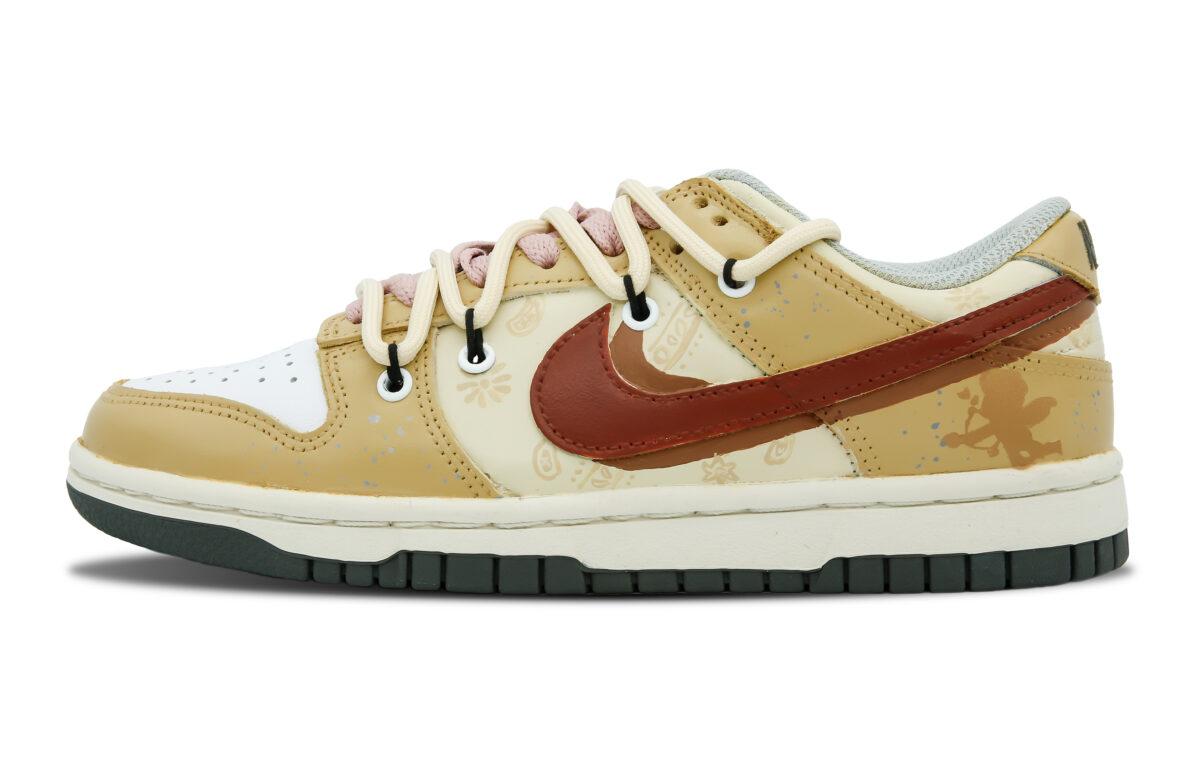 

Кеды унисекс Nike Dunk Low коричневые 40 EU, Коричневый, Dunk Low