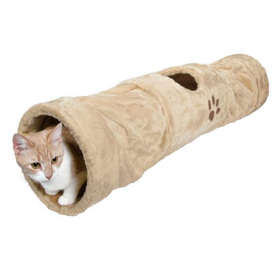 Тоннель для кошек Trixie Playing Tunnel, размер 125x25см, бежевый