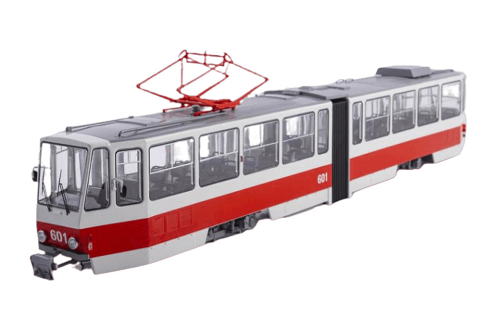 

Модель коллекционная SSM TATRA-KT4 трамвай москва, Белый;красный