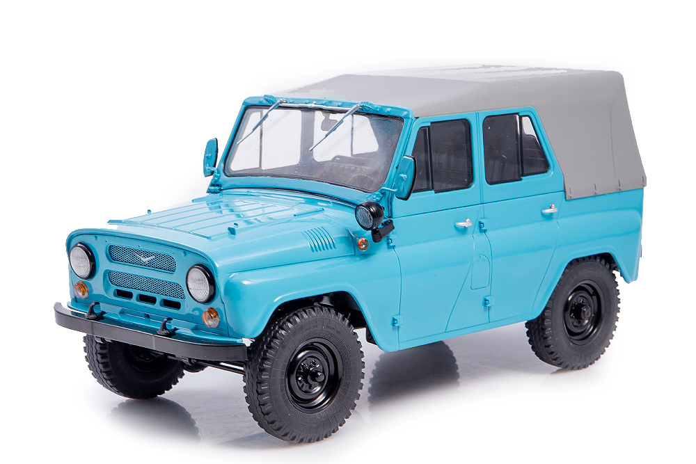 Модель коллекционная SSM Uaz / УАЗ-469 (31512) голубой