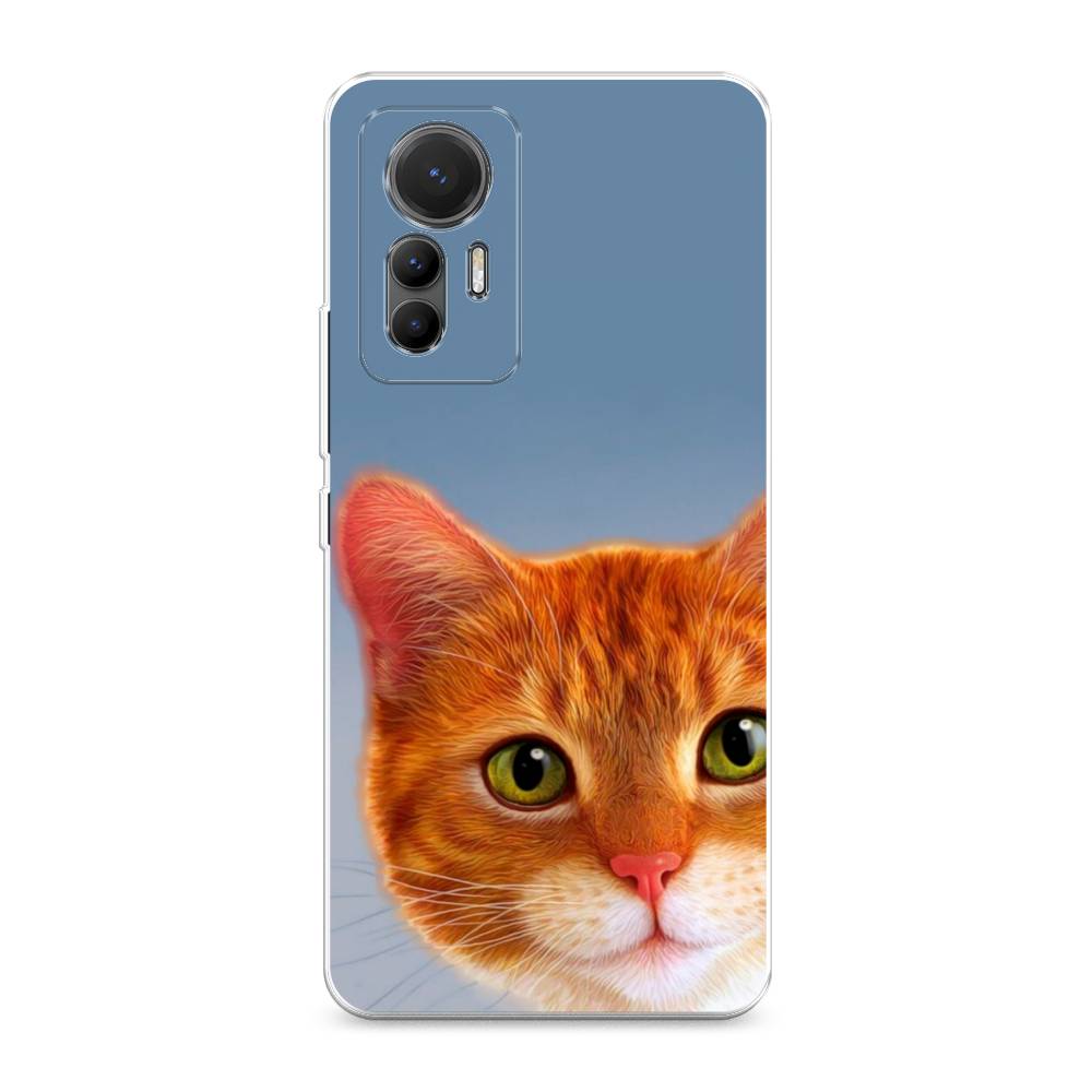 

Чехол на Xiaomi 12 Lite "Любопытный котик", Коричневый, 315050-1