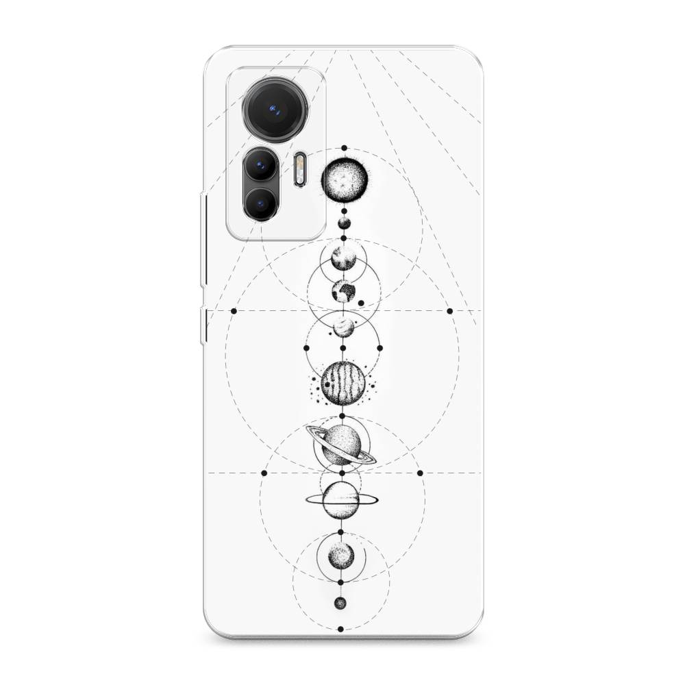 

Чехол на Xiaomi 12 Lite "Парад планет", Серый, 315050-2