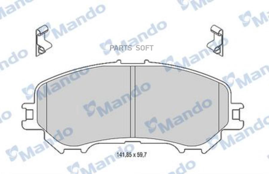 

Тормозные колодки Mando передние дисковые MBF015287