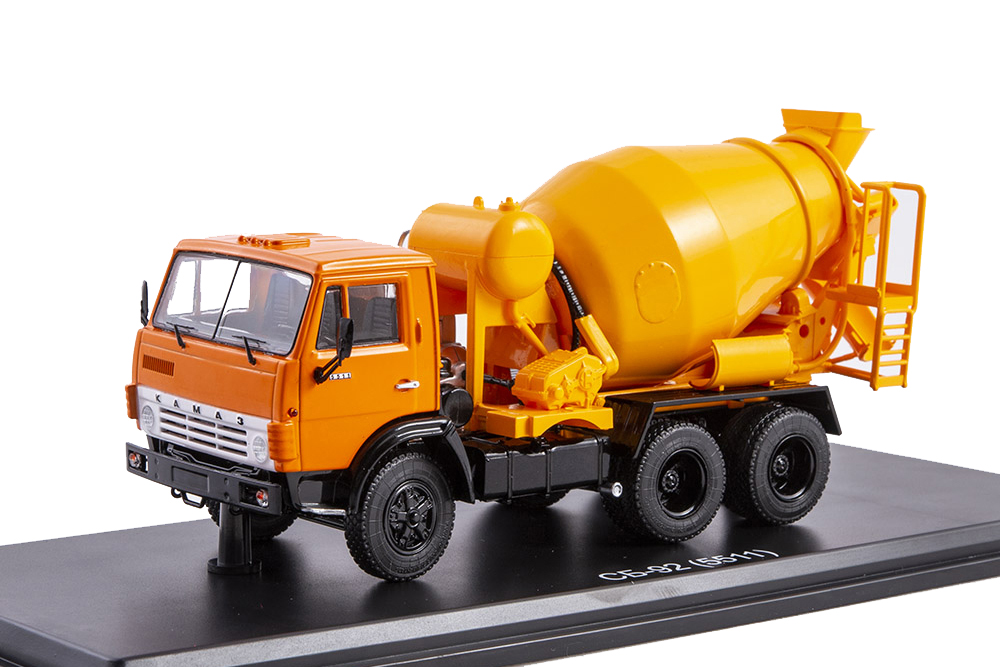 

Модель коллекционная SSM Камаз 5511 бетономешалка СБ-92 оранжевый