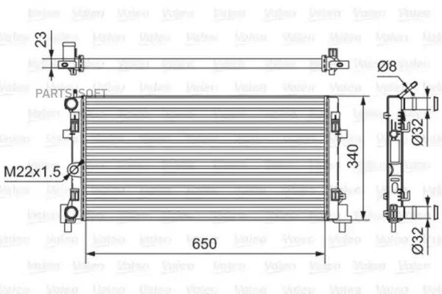 

Радиатор Vag Polo 10-/ Fabia 10-/Roomster 06- Valeo арт. 701522