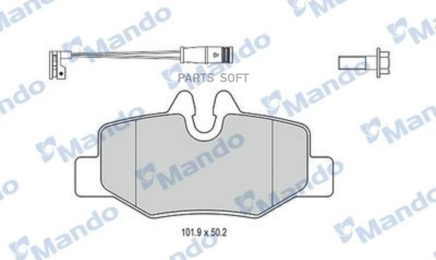 

Тормозные Колодки Mando Задние Дисковые Mbf015209