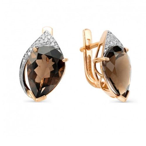 

Серьги из красного золота Magic Stones 02-1-505-17, аметрин\ фианит, 02-1-505-17
