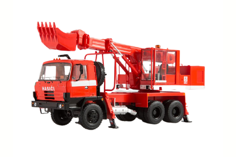 

Модель коллекционная SSM Tatra / татра 815 экскаватор-планировщик UDS-114A пожарный, Красный