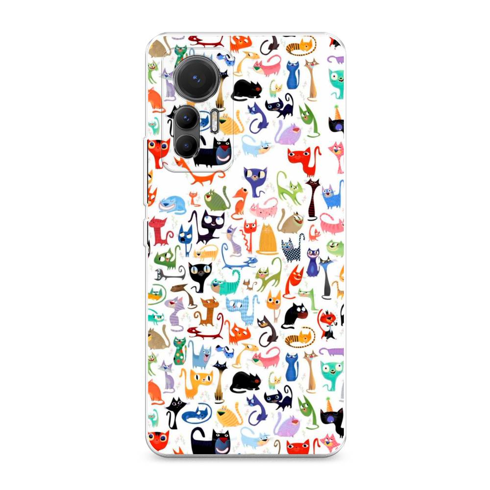 

Чехол на Xiaomi 12 Lite "Цветные коты", Разноцветный, 315050-1
