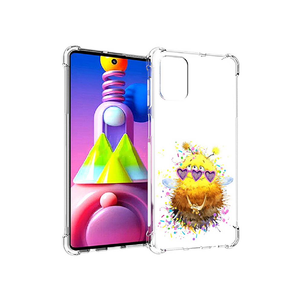 

Чехол MyPads Tocco для Samsung Galaxy M51 Пушитый шмель (PT156838.490.143), Прозрачный, Tocco