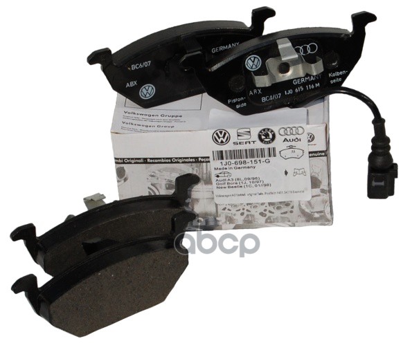 

Колодки тормозные передние VAG 1J0 698 151G 1шт
