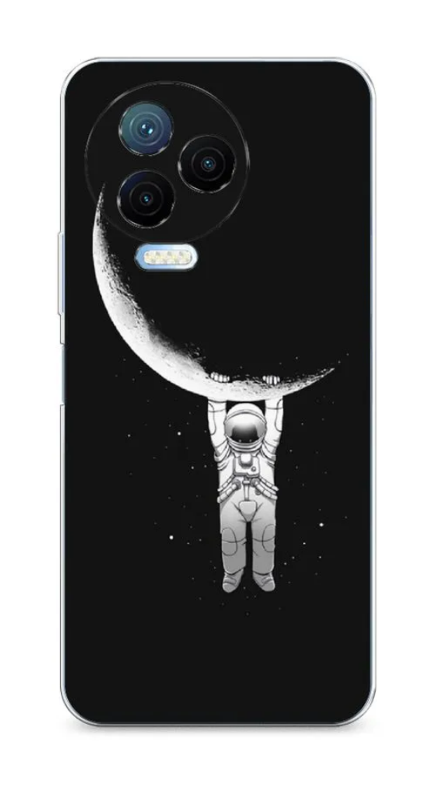 

Силиконовый чехол Awog "Космонавт" для Infinix Note 12 Pro 4G, Черный, 3102250-4