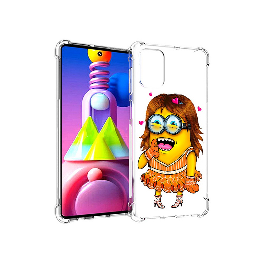 

Чехол MyPads Tocco для Samsung Galaxy M51 Миньон девочка (PT156838.490.116), Прозрачный, Tocco