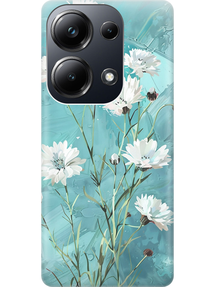 

Силиконовый чехол на Xiaomi Redmi Note 13 Pro 4G / Poco M6 Pro 4G с принтом 861800, Прозрачный;белый;голубой, 779826822