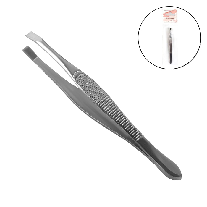 пинцет в форме ножниц прямой 8 2 см серебристый Пинцет прямой, узкий, 9 см, цвет серебристый 4103601