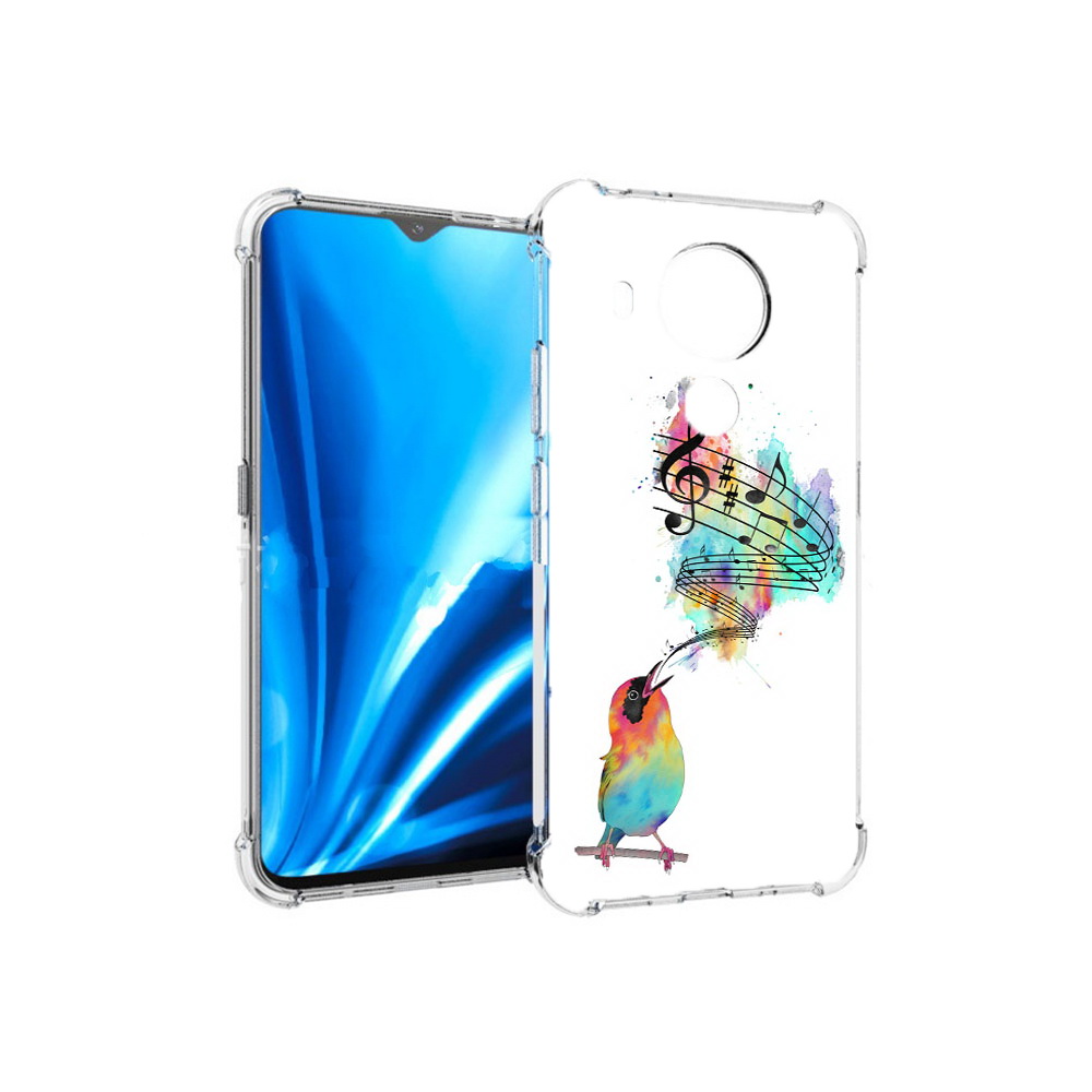 

Чехол MyPads Tocco для Nokia 5.4 певчая птичка (PT156621.100.536), Прозрачный, Tocco