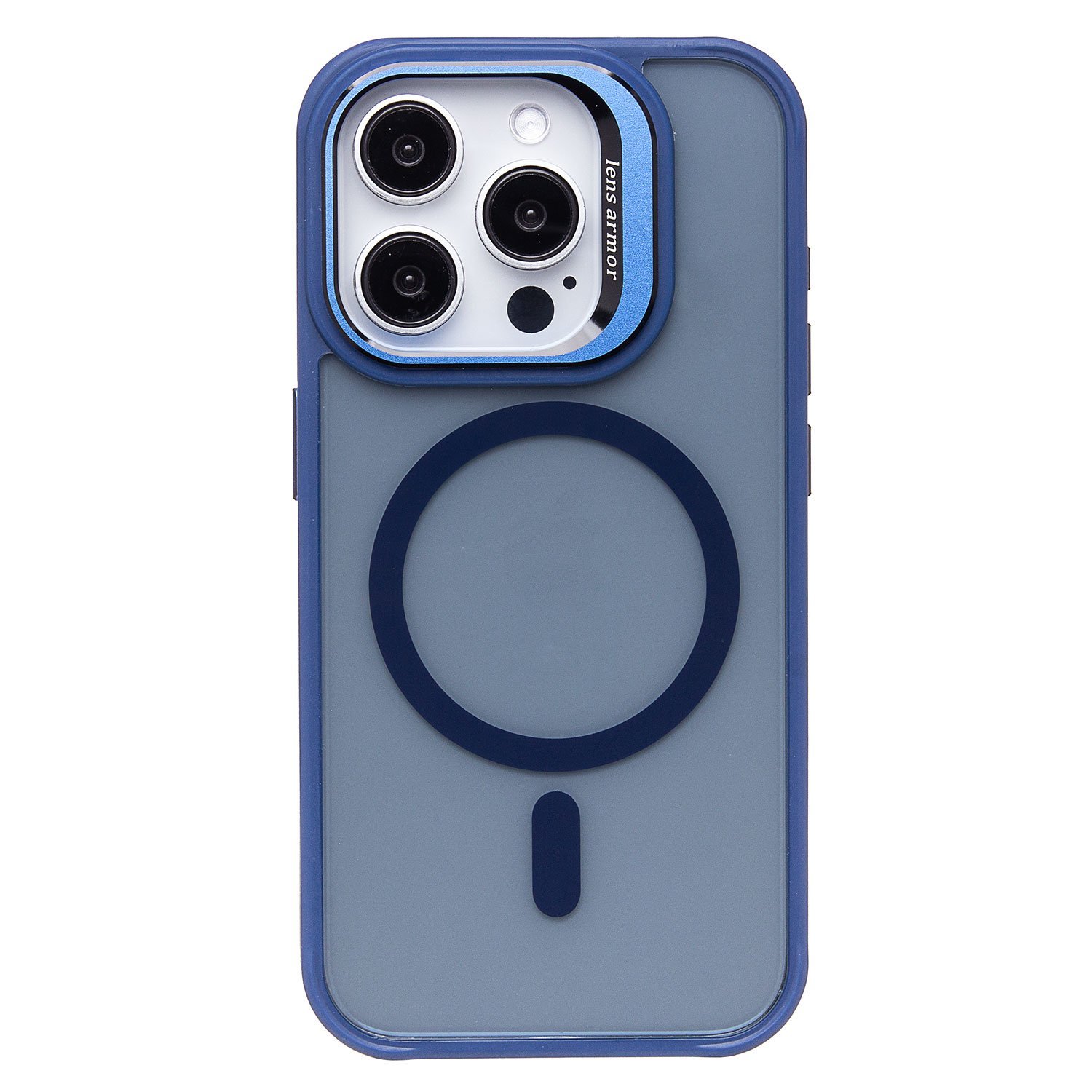 

Чехол для iPhone 15 Pro силиконовый MagSafe 6 <темно-синий>