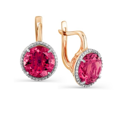 

Серьги из красного золота Magic Stones 02-2-410-1601-011, корунд\ фианит, 02-2-410-1601-011
