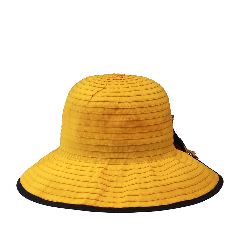 Шляпа женская BETMAR B1841H MALTA желтая, one size