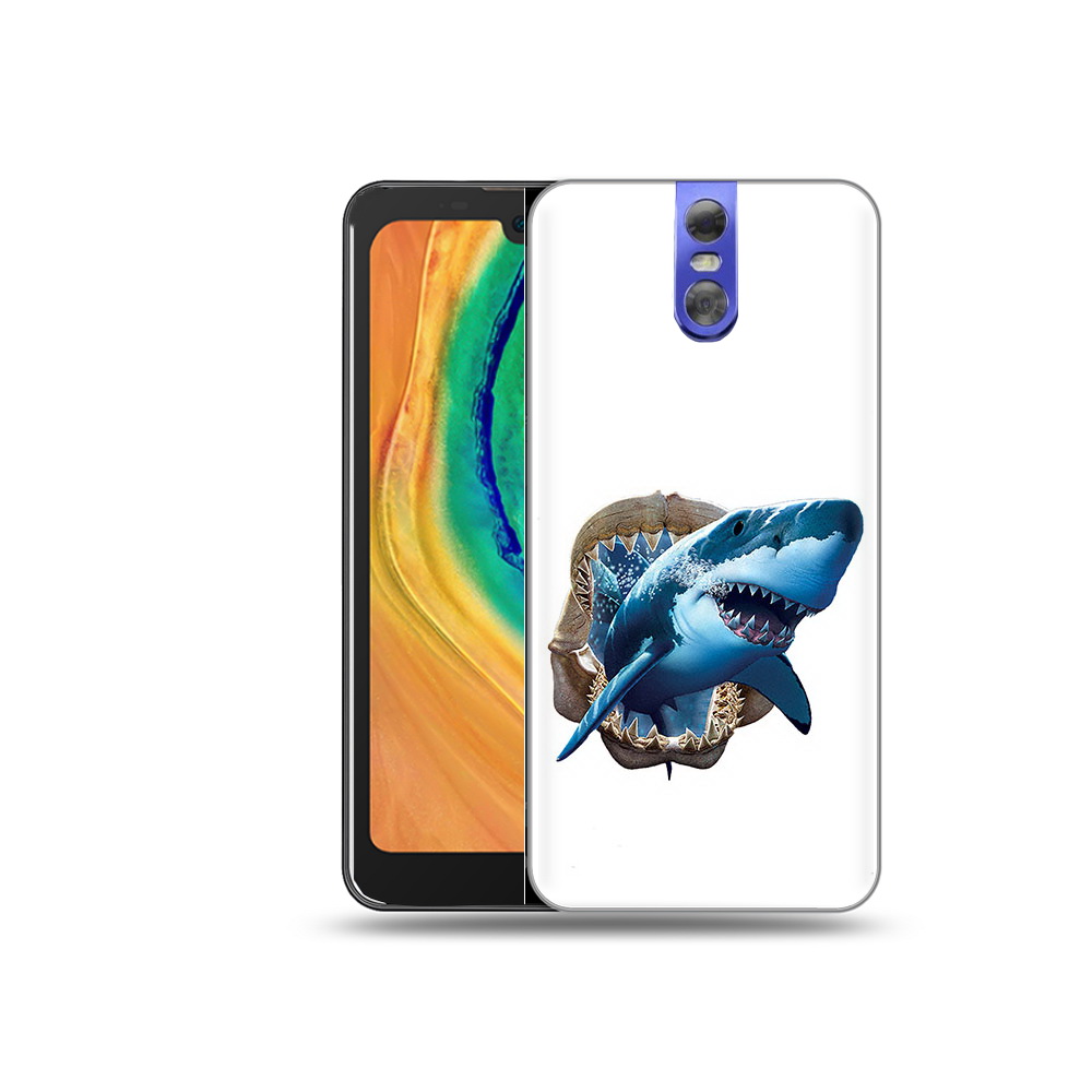 

Чехол MyPads Tocco для Doogee BL7000 челюсти, Прозрачный, Tocco