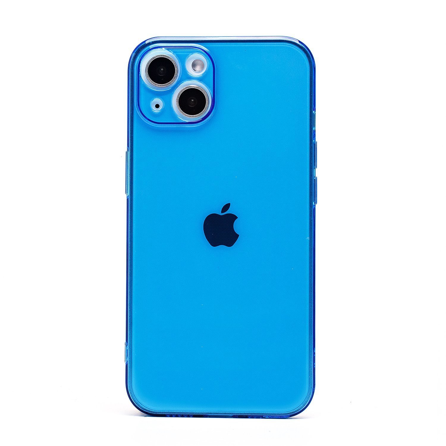 

Чехол для iPhone 13 силиконовый глянцевый 3 <синий>