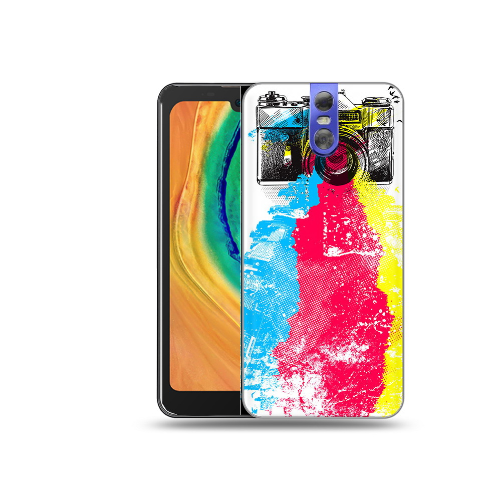 

Чехол MyPads Tocco для Doogee BL7000 цветной фотоаппарат, Прозрачный, Tocco