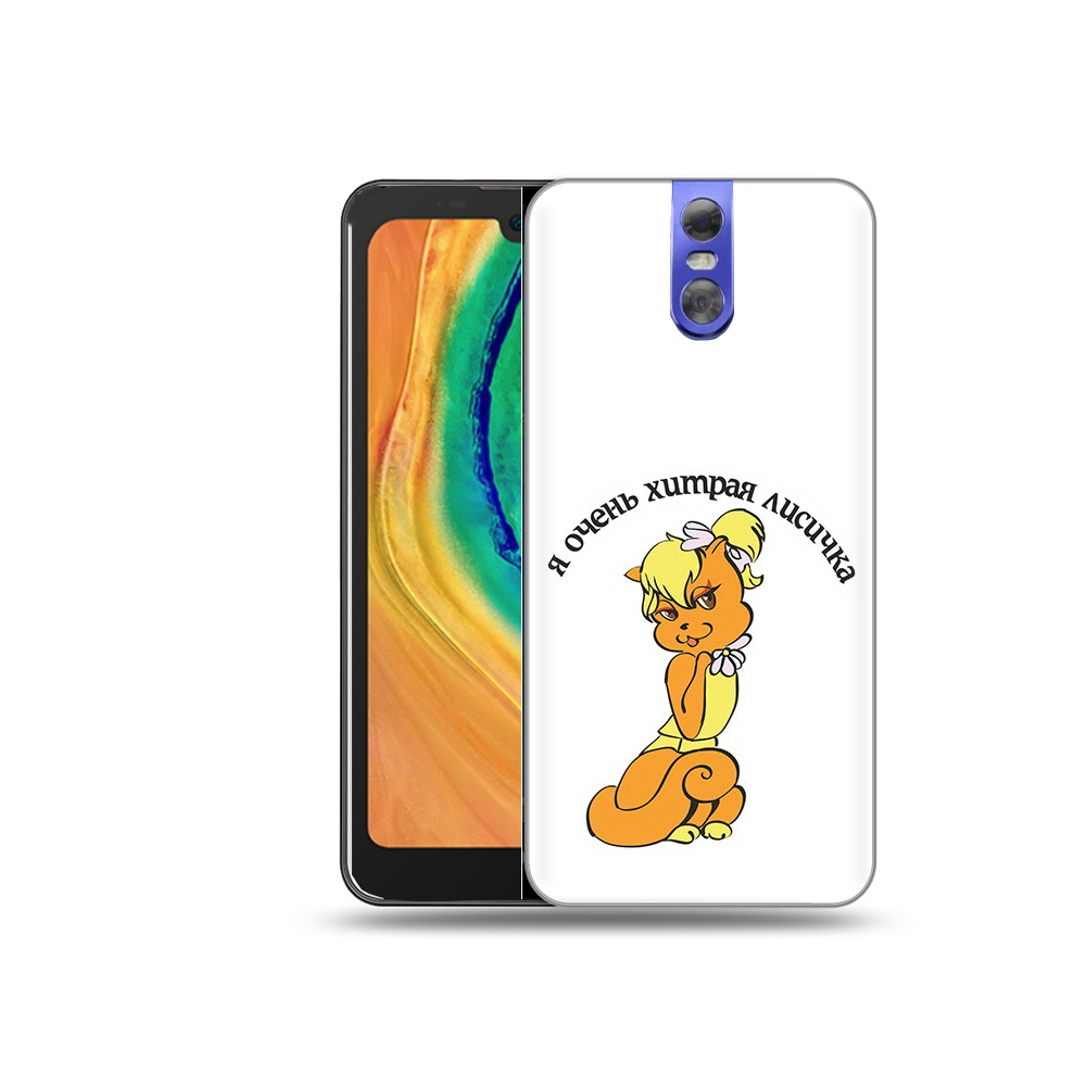 

Чехол MyPads Tocco для Doogee BL7000 хитрая лиса, Прозрачный, Tocco