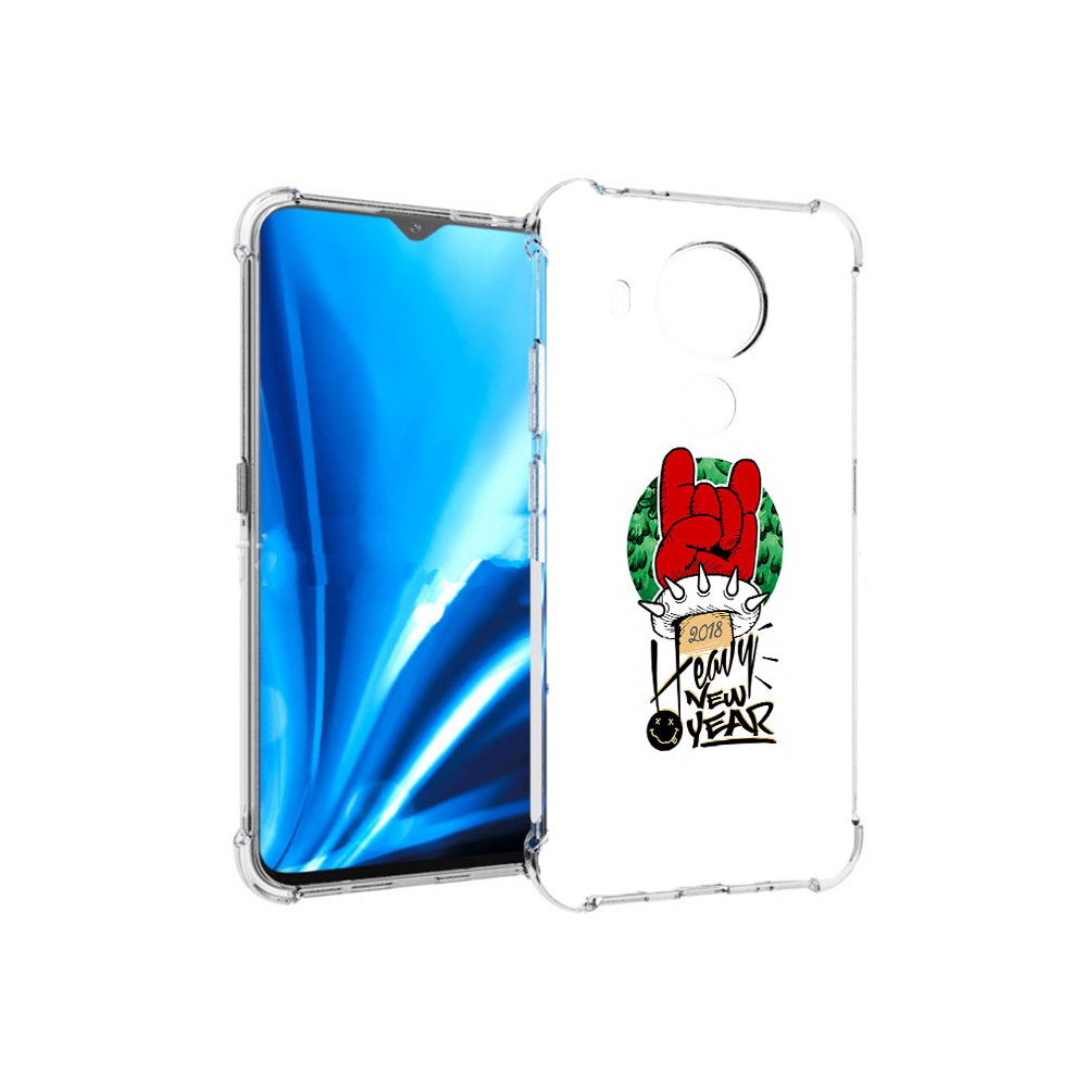 Чехол MyPads Tocco для Nokia 5.4 Гангстер новый год (PT156621.100.53)